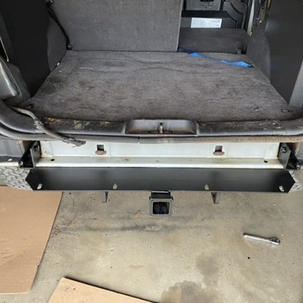 zj high clearance hitch receiver installed