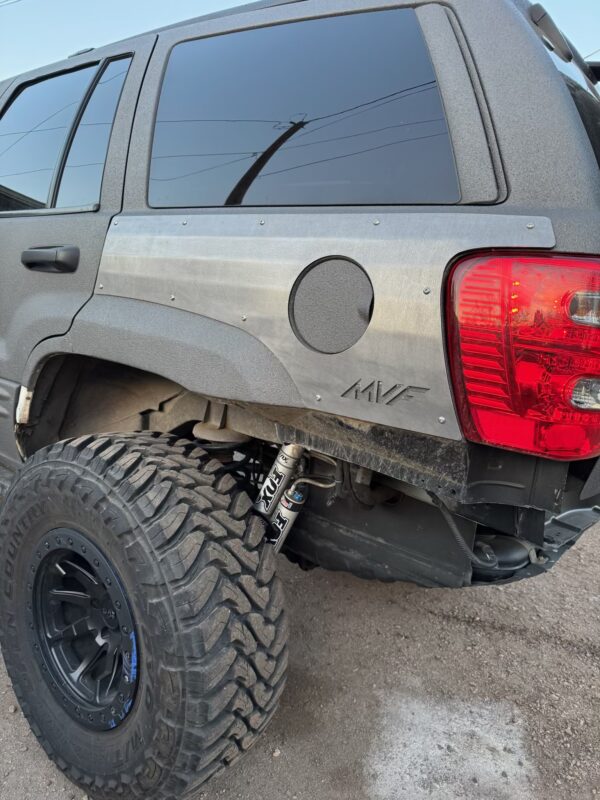 WJ 1999-2004 Jeep Grand Cherokee Rear Quarter Panel Armor without Rub Rail
