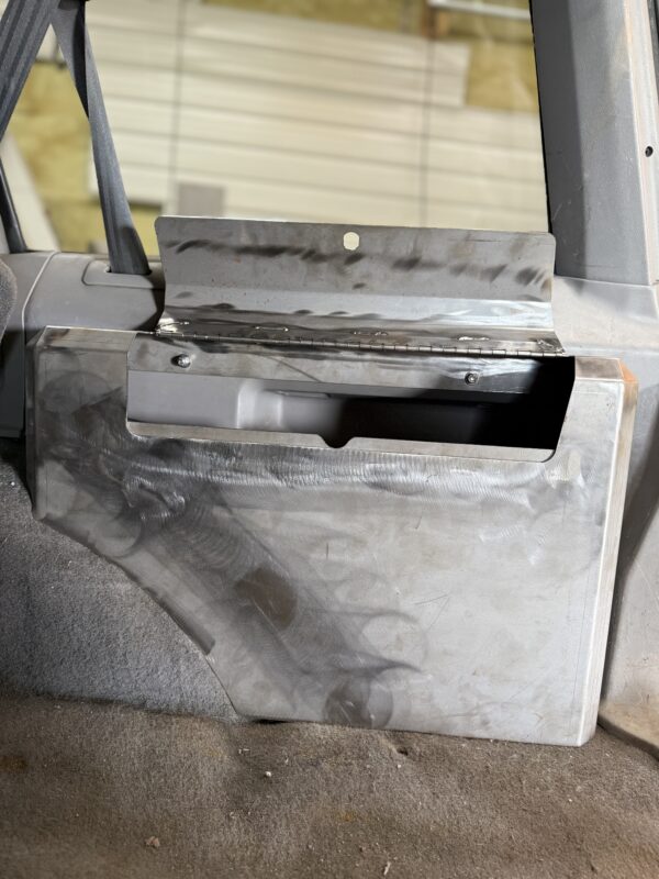 XJ (1984-2001) Jeep Cherokee Cargo Cubby Box - Passenger Side - Bare Steel