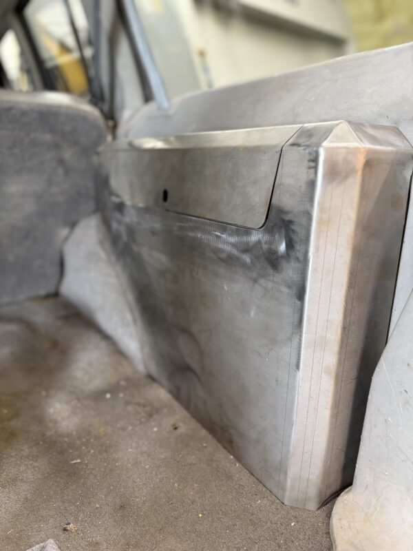 XJ (1984-2001) Jeep Cherokee Cargo Cubby Box - Passenger Side - Bare Steel