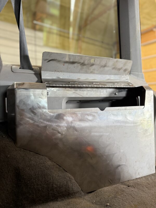 XJ (1984-2001) Jeep Cherokee Cargo Cubby Box - Passenger Side - Bare Steel