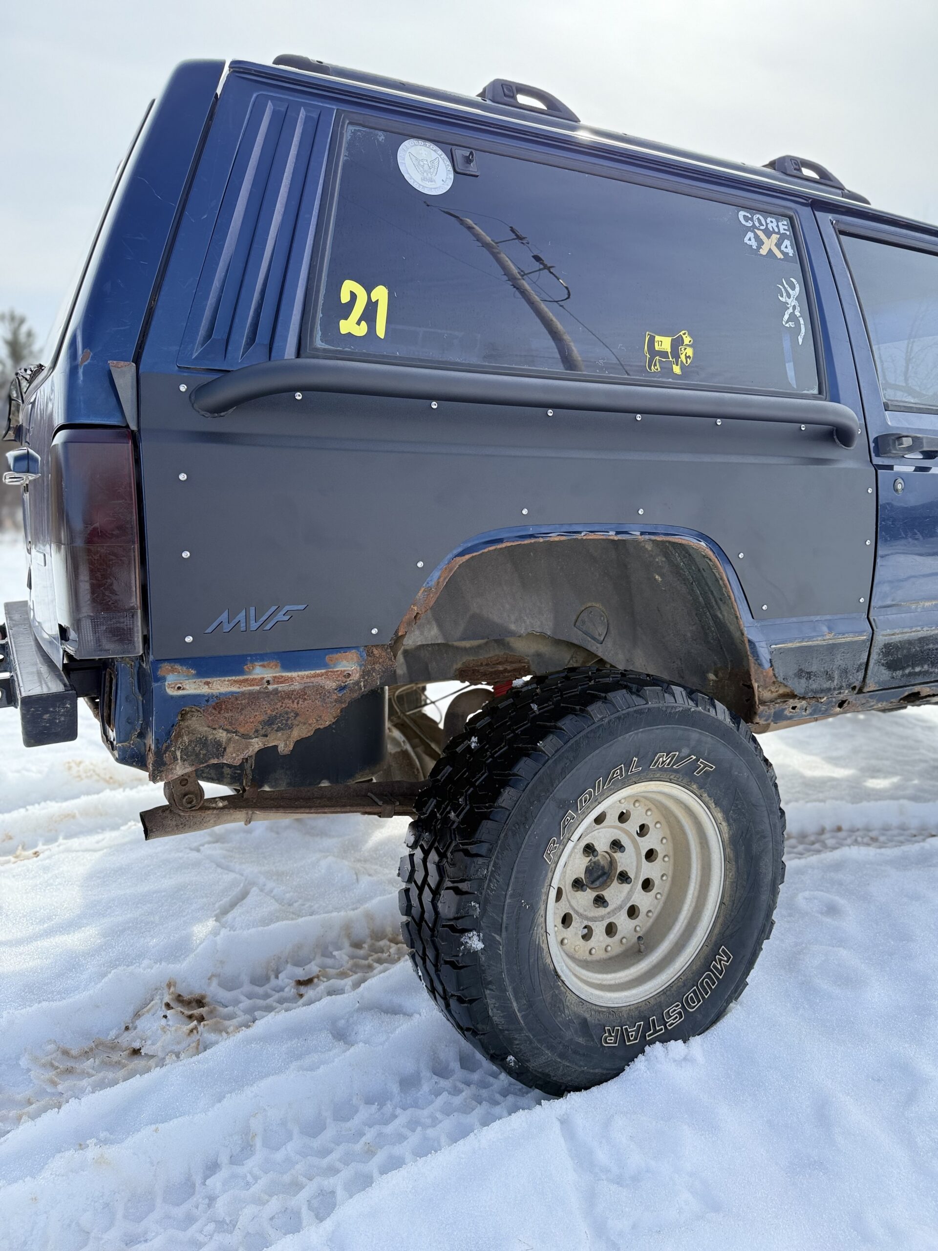 XJ (1984-2001) Jeep Cherokee - 2 Door Rear Quarter Panel Armor
