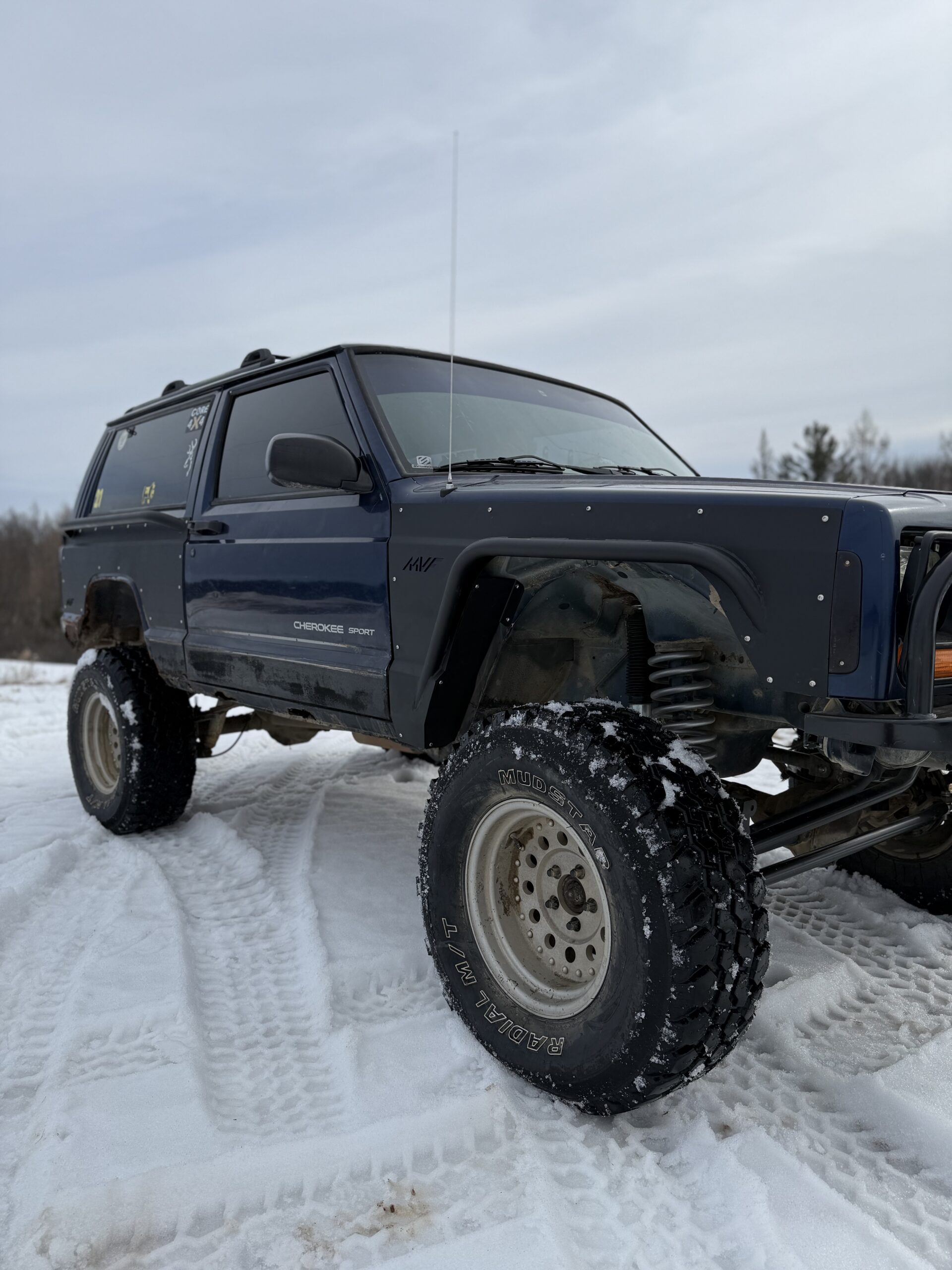 XJ (1984-2001) Jeep Cherokee - 2 Door Rear Quarter Panel Armor with Front Fenders